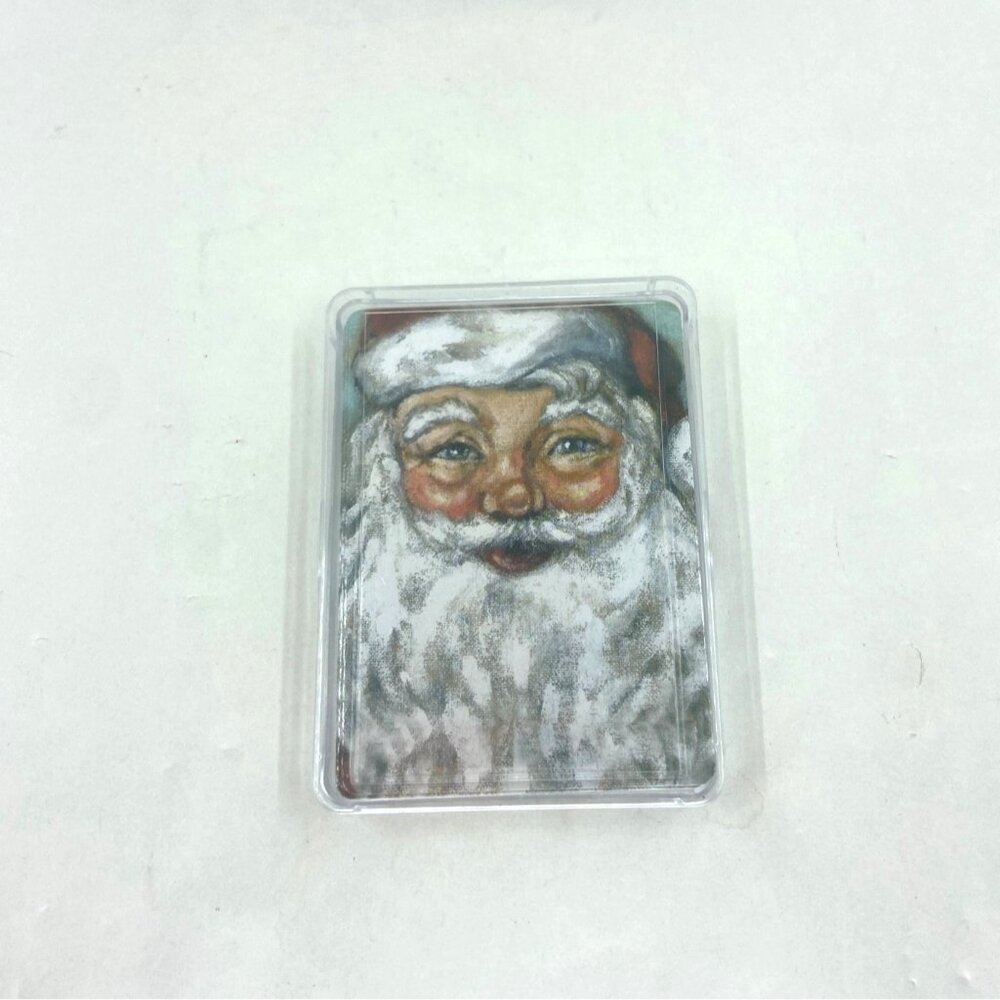 Decks of Holiday Playing Cards with Acrylic Case Primitives by Kathy NEW